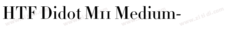 HTF Didot M11 Medium字体转换